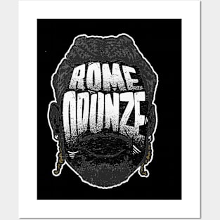 Rome Odunze Chicago Player Silhouette Posters and Art